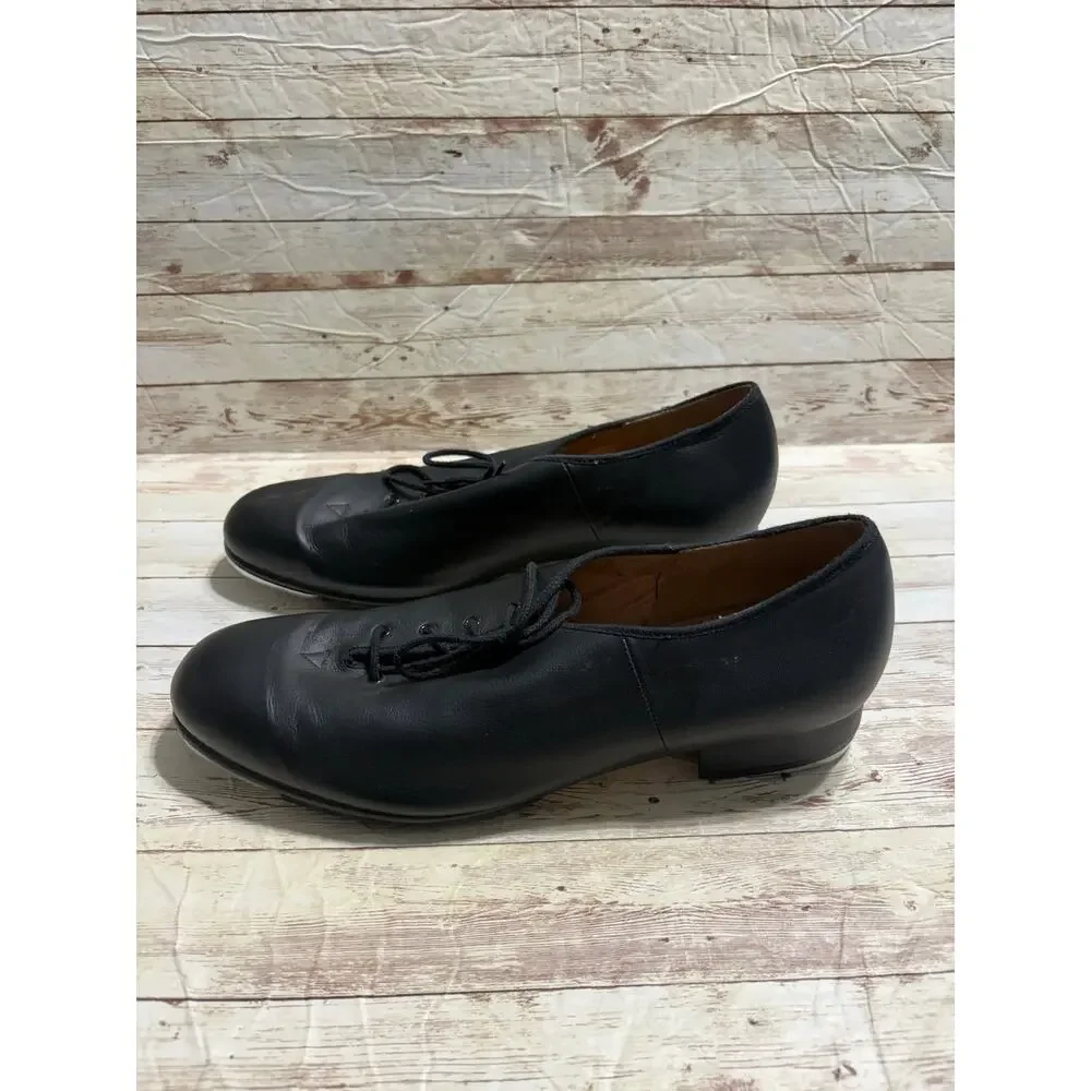 Bloch Jazz Oxford Character Tap Shoes Men's Size 11 Black Leather Lace Up